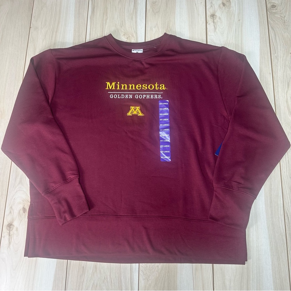 Champion Minnesota Golden Gophers Women’s crewneck maroon sweatshirt, XX-Large